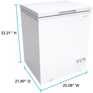 Avanti 25 in. 5.0 cu. ft. Garage-Ready Compact Chest Freezer - White, , hires