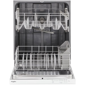 Whirlpool 24 in. Top Control Dishwasher with 55 dBa Sound Level & Pocket - White, White, hires
