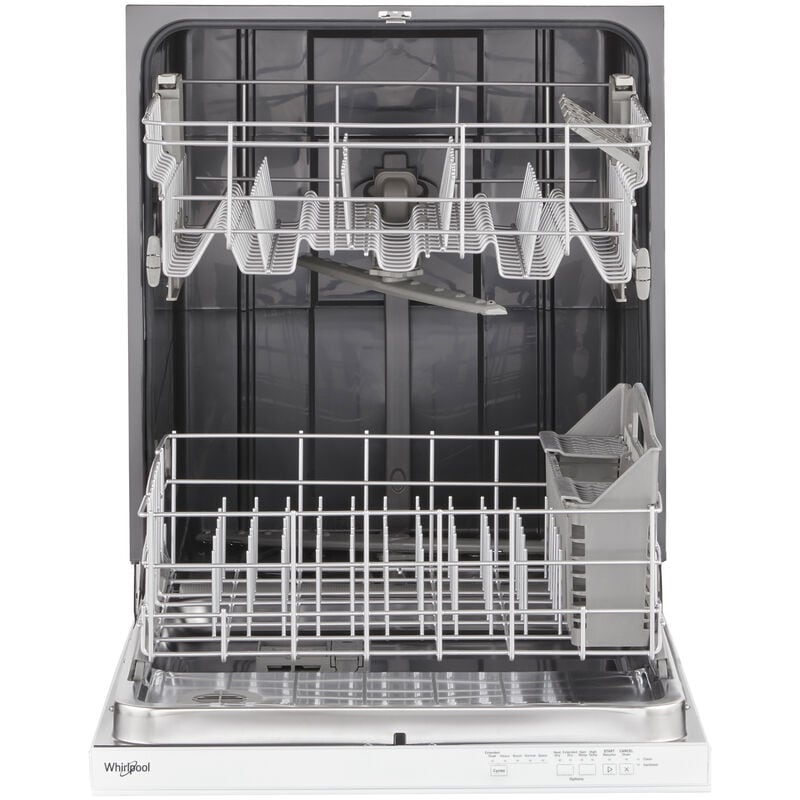 Whirlpool 24 in. Top Control Dishwasher with 55 dBa Sound Level & Pocket - White, White, hires