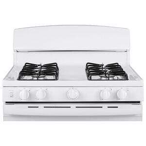 GE 30 in. 4.8 cu. ft. Gas Range with 4 Sealed Burners - White, White, hires