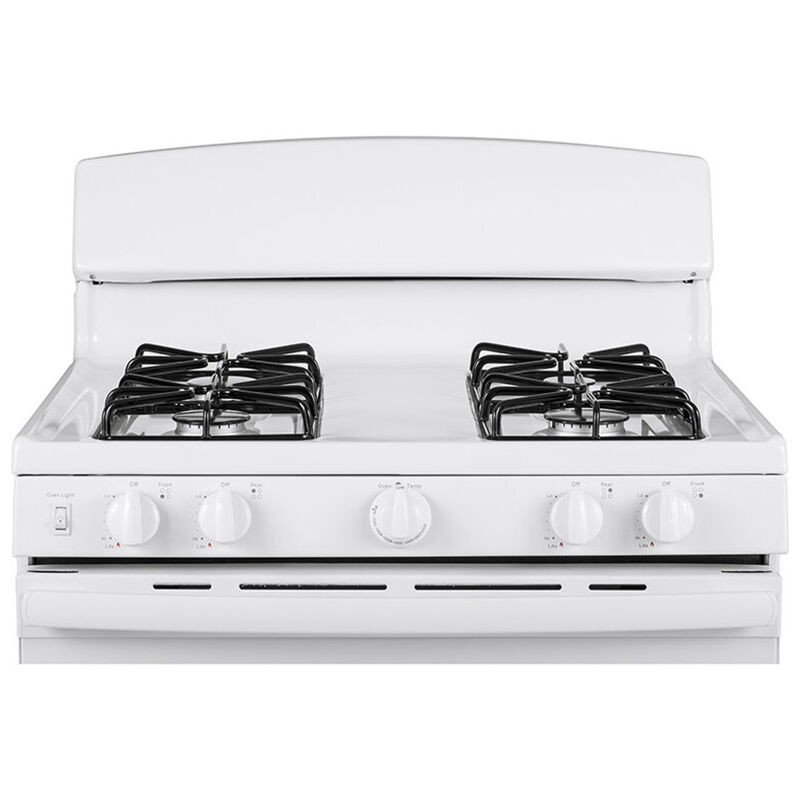 GE 30 in. 4.8 cu. ft. Gas Range with 4 Sealed Burners - White, White, hires
