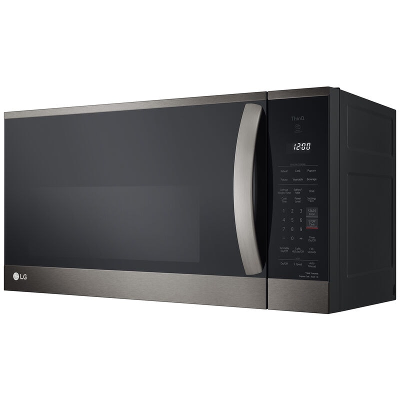 LG 30 in. 1.8 cu. ft. 1000W Smart Over-the-Range Microwave with 300 CFM & Sensor Cooking - PrintProof Black Stainless Steel, , hires