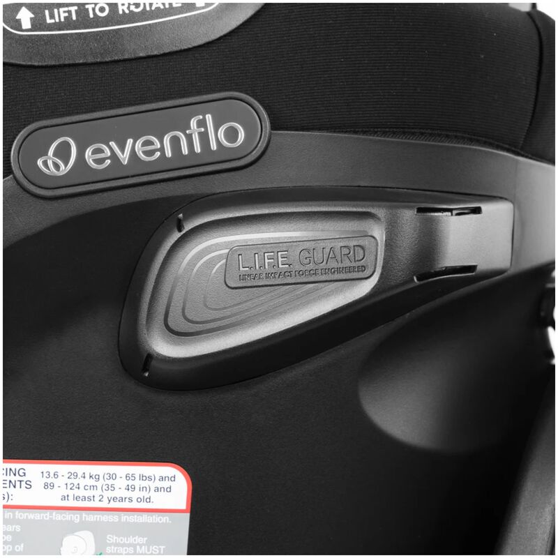 Evenflo Revolve360 Extend All-in-One Rotating Car Seat with Quick Clean Cover - Revere Gray, , hires
