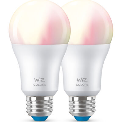 WiZ - Color and Tunable White A19 Smart Bulb (2-Pack) | 603639