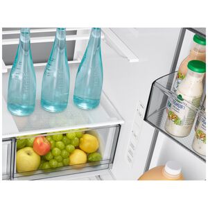 Samsung Bespoke 36 in. 28.5 cu. ft. Smart French Door Refrigerator with Ice & Water Dispenser - Fingerprint Resistant Matte Black Steel, , hires