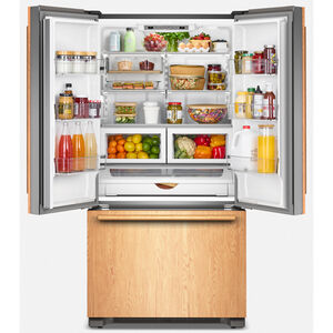 KitchenAid 36 in. 21.9 cu. ft. Counter Depth French Door Refrigerator with Internal Water Dispenser - Custom Panel Ready, Custom Panel Required, hires