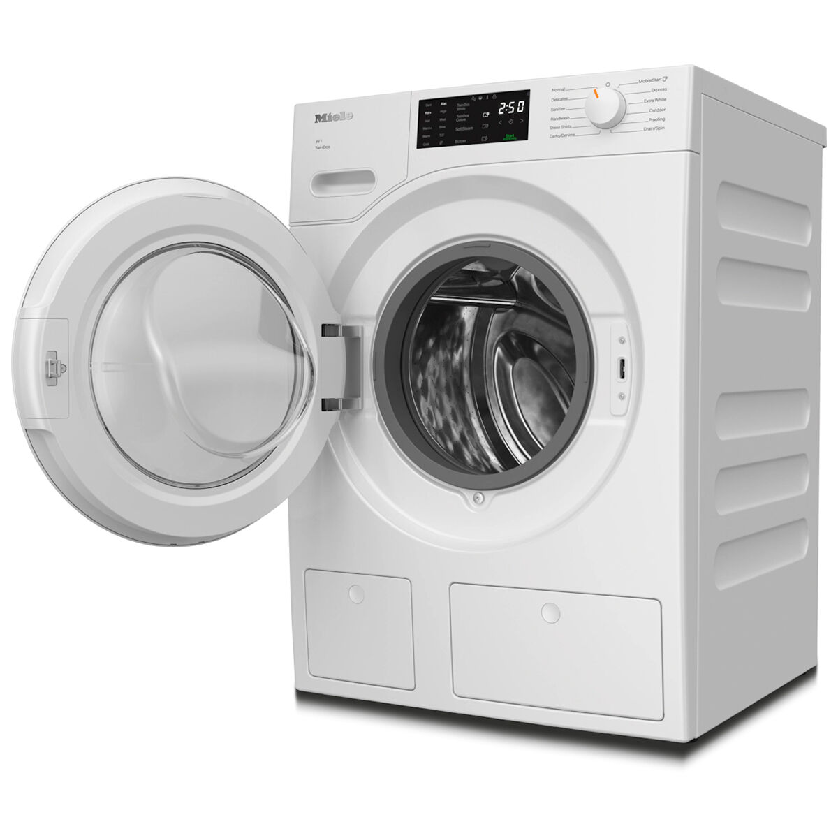 Miele TwinDos 24 in. 2.2 cu. ft. Smart Stackable Front Load Washer