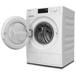 Miele TwinDos 24 in. 2.2 cu. ft. Smart Stackable Front Load Washer with Sanitize & Steam Cycle - Lotus White, , hires