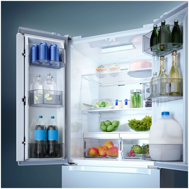 Midea 30 in. 18.4 cu. ft. French Door Refrigerator - White, White, hires