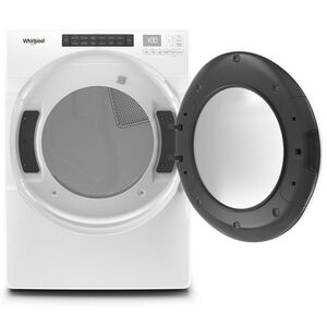 Whirlpool 27 in. 7.4 cu. ft. Stackable Long Vent Gas Dryer with Intuitive Controls, Sanitize Cycle & Sensor Dry - White, , hires