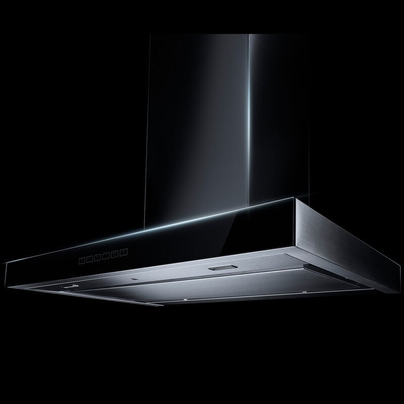 JennAir 30 in. Convertible Chimney Style Range Hood with 600 CFM, 4 Fan Speeds & 2 LED Lights - Stainless Steel, , hires