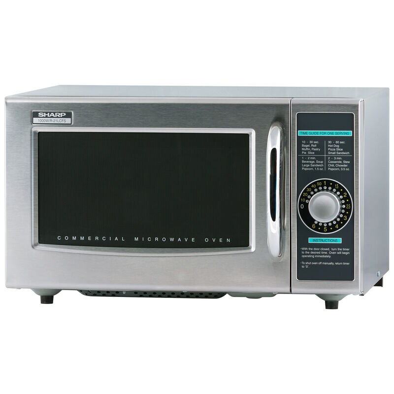 Sharp 20 in. 1.0 cu. ft. Countertop Microwave with 11 Power Levels - Stainless Steel, , hires