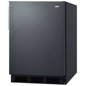 Summit 24 in. 5.8 cu. ft. Undercounter Refrigerator - Black, , hires