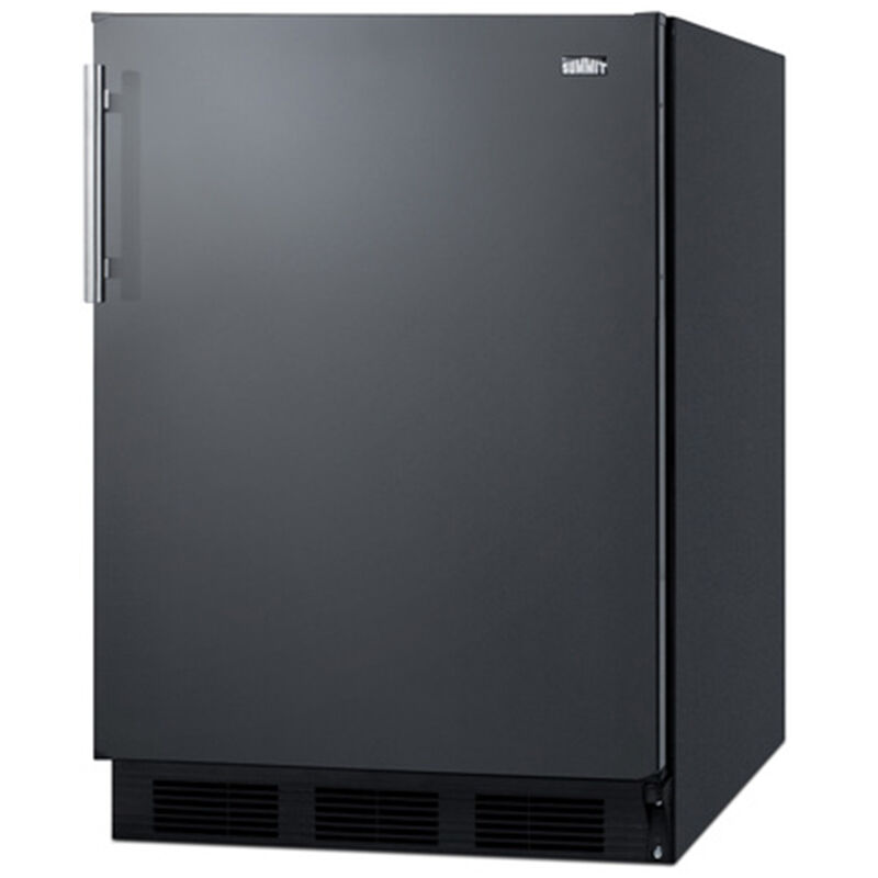 Summit 24 in. 5.8 cu. ft. Undercounter Refrigerator - Black, , hires