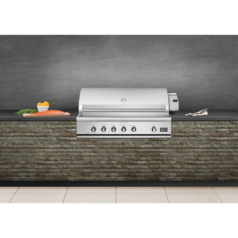 DCS Series 7 48 in. 4-Burner Built-In Liquid Propane Gas Grill with Rotisserie & Smoke Box - Stainless Steel, , hires