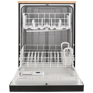 Whirlpool 24 in. Front Control Portable Dishwasher with 64 dBa Sound Level & Pocket - Black, Black, hires