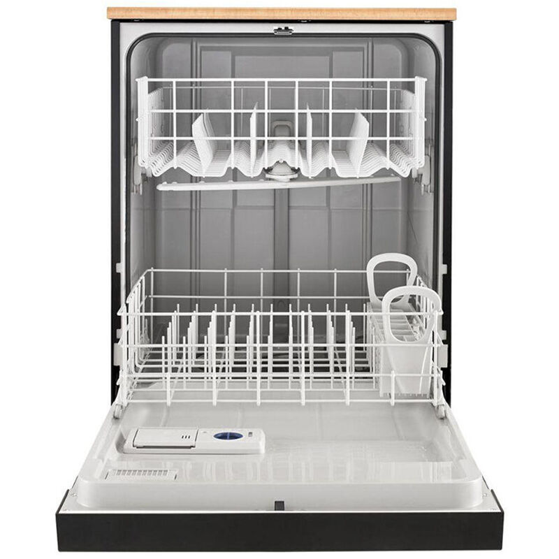 Whirlpool 24 in. Front Control Portable Dishwasher with 64 dBa Sound Level & Pocket - Black, Black, hires