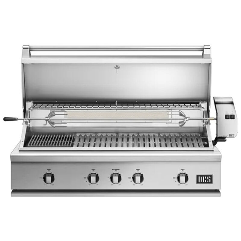 DCS Series 7 48 in. 3-Burner Built-In Natural Gas Grill with Rotisserie & Sear Burner - Stainless Steel, , hires