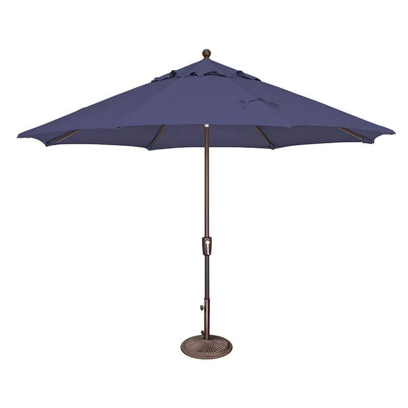 SimplyShade Catalina 11' Octagon Push Button Market Umbrella in Solefin Fabric - Blue Sky, Blue, hires