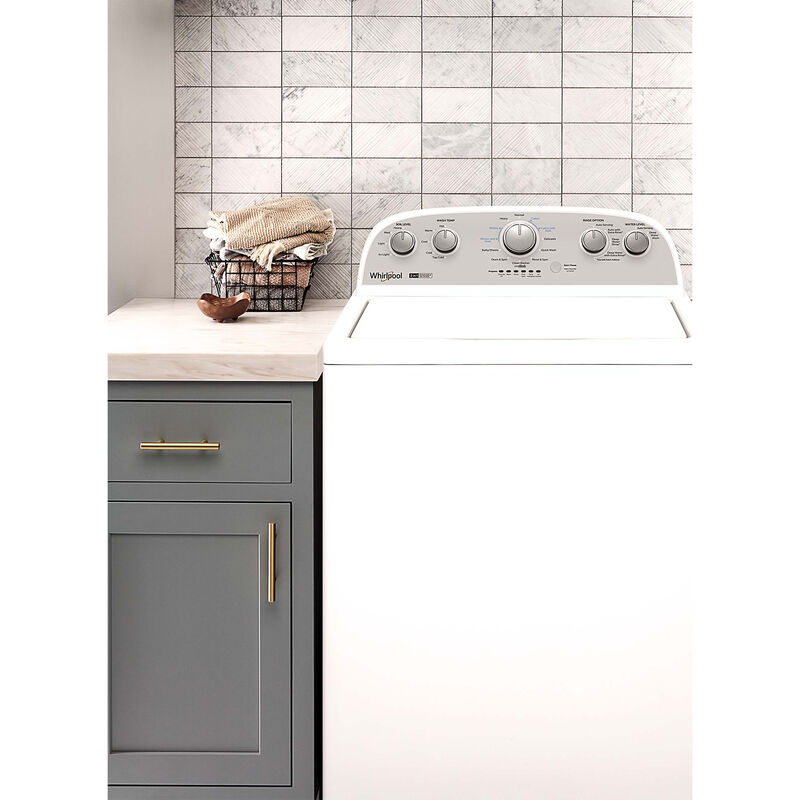 Whirlpool 28 in. 3.8 cu. ft. Top Load Washer with 2-in-1 Removable Agitator - White, , hires