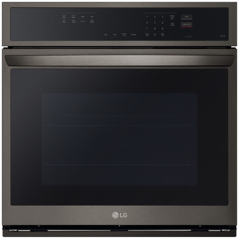 LG 30 in. 4.7 cu. ft. Smart Electric Single Wall Oven with Standard Convection - PrintProof Black Stainless Steel, , hires