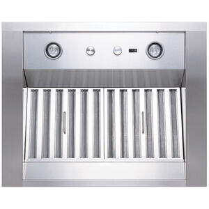 Best WP28 Series 30 in. Ducted Canopy Pro Style Style Range Hood with 2 LED Lights - Stainless Steel, , hires