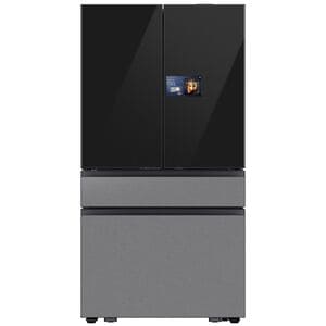 Samsung Bespoke 36 in. 22.5 cu. ft. Smart Counter Depth 4-Door French Door Refrigerator with AI Home, Beverage Center & Internal Water Autofill Pitcher - Charcoal Glass & Stainless Steel, , hires