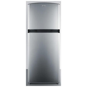 Summit 26 in. 12.9 cu. ft. Counter Depth Top Freezer Refrigerator - Stainless Steel, , hires