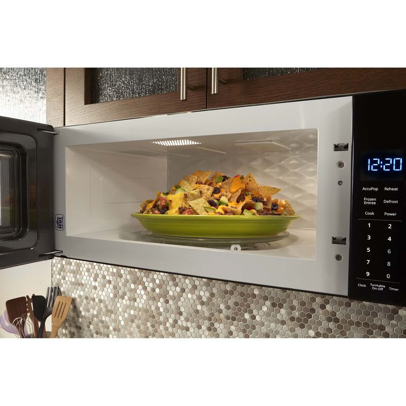 Whirlpool 30 in. 1.1 cu. ft. Low Profile Over-the-Range Microwave with 400 CFM - White, White, hires