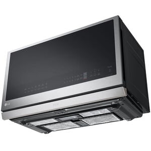 LG 30 in. 2.1 cu. ft. 1050W Smart Over-the-Range Microwave with 400 CFM & Sensor Cooking - PrintProof Stainless Steel, PrintProof Stainless Steel, hires