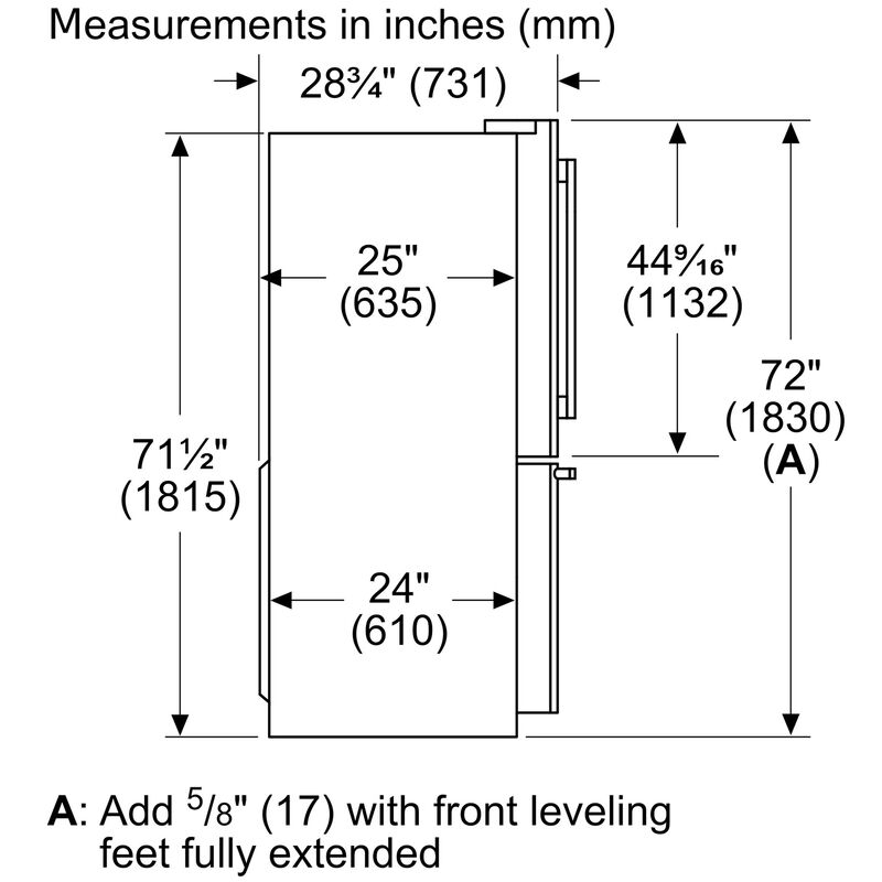 Thermador 36 in. 20.8 cu. ft. Smart Counter Depth French Door Refrigerator with Internal Water Dispenser and Masterpiece handles Stainless Steel, , hires