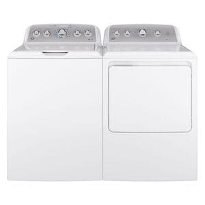 GE 27 in. 7.2 cu. ft. Electric Dryer with Aluminized Alloy Drum & Sensor Dry - White, , hires
