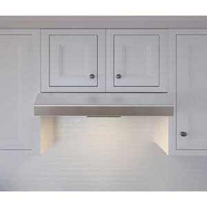 Zephyr Core Collection Breeze I 30 in. Convertible Standard Style Range Hood with 250 CFM, 3 Fan Speeds & 2 LED Lights - White, White, hires