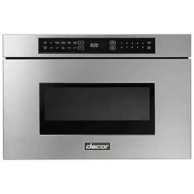 Dacor 24 in. 1.2 cu. ft. Microwave Drawer with 11 Power Levels & Sensor Cooking Control - Silver Stainless | DMR24M977WS
