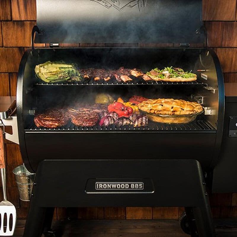 Traeger Ironwood 885 Wood Pellets Grill - Black, , hires
