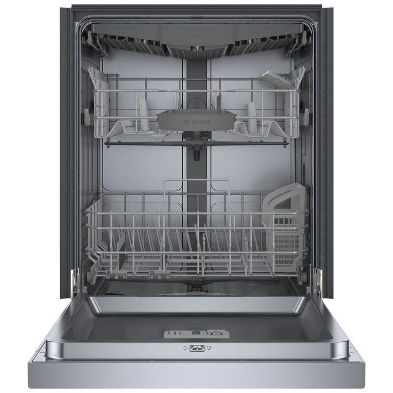 Bosch 300 Series 24 in. Front Control Smart Dishwasher with 46 dBa Sound Level, 3rd-Rack, PureDry & Pocket - Stainless Steel, , hires