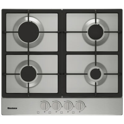 Blomberg 24 in. 4-Burner Natural Gas Cooktop with Simmer Burner & Power Burner - Stainless Steel | CTG24400SS