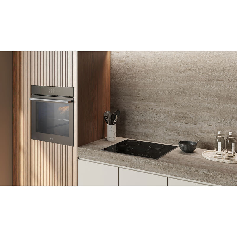 LG 24 in. 4-Burner Electric Cooktop - Black, , hires