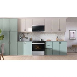 Samsung Bespoke 30 in. 2.1 cu. ft. Over-the-Range Smart Microwave with 10 Power Levels, 400 CFM & Sensor Cooking Controls - Stainless Steel, Stainless Steel, hires