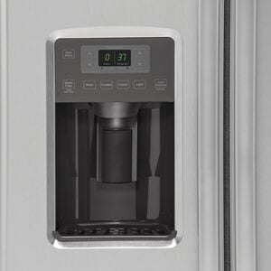 GE 36 in. 21.9 cu. ft. Counter Depth Side by Side Refrigerator with Ice & Water Dispenser - Stainless Steel, Stainless Steel, hires