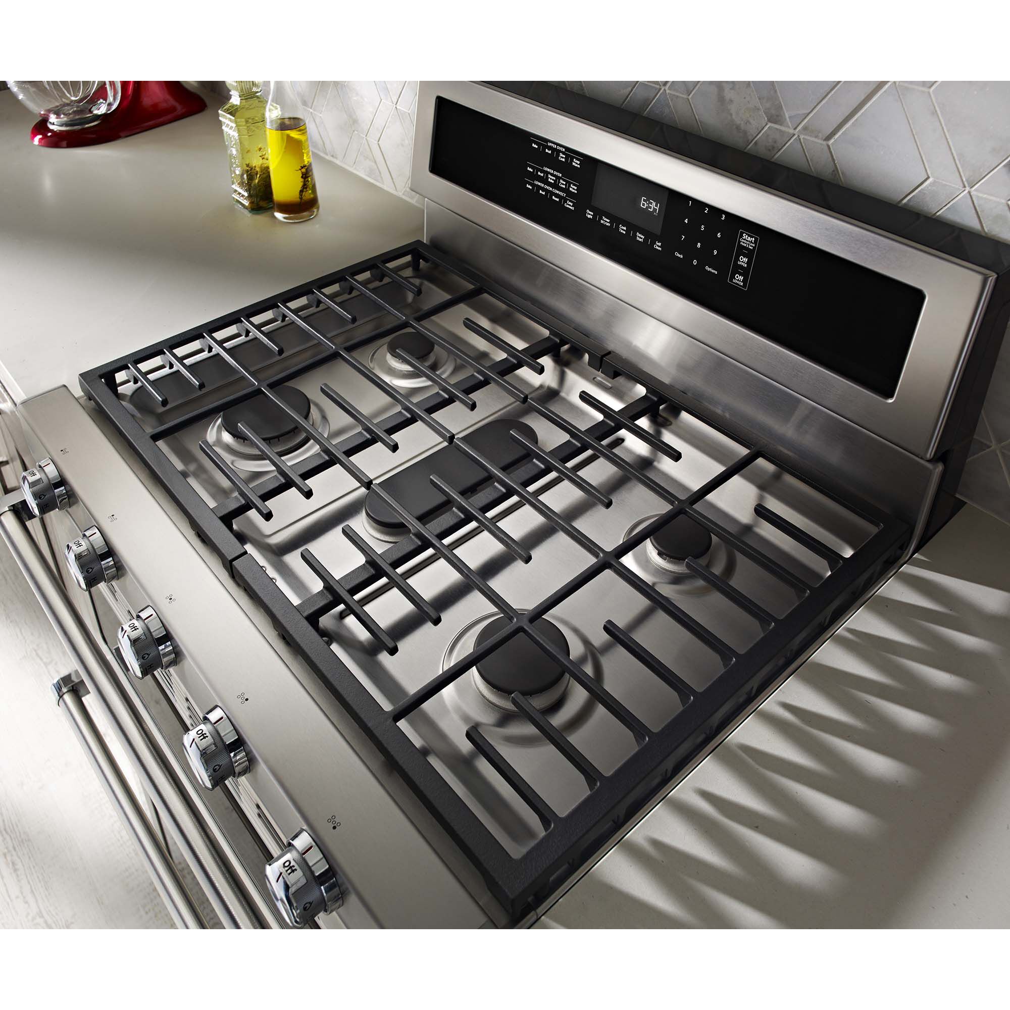 Kitchenaid double oven discount gas stove