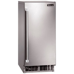 Perlick Signature Series 15 in. Built-In Ice Maker with 22 Lbs. Ice Storage Capacity - Stainless Steel, , hires