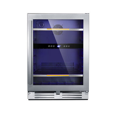 Avanti Elite Series 24 in. Built-In/Freestanding 5.4 cu. ft. Compact Beverage Center with Adjustable Shelves & Digital Control - Black | ARFSE55R3S