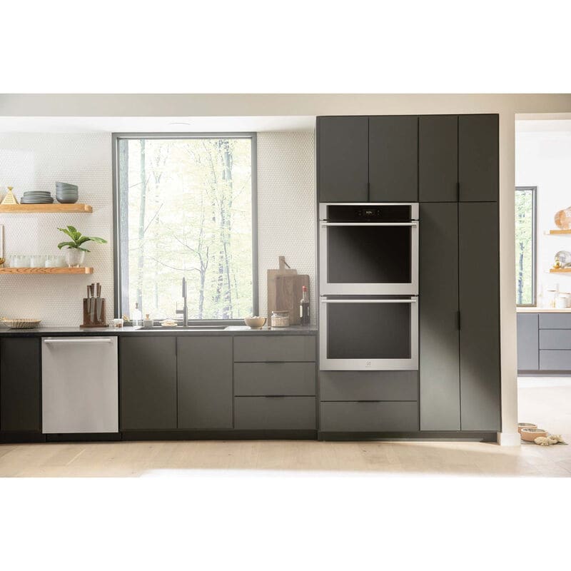 Electrolux 30 in. 10.6 cu. ft. Smart Top Control SteamElectric Double Wall Oven with Standard Convection - Stainless Steel, , hires