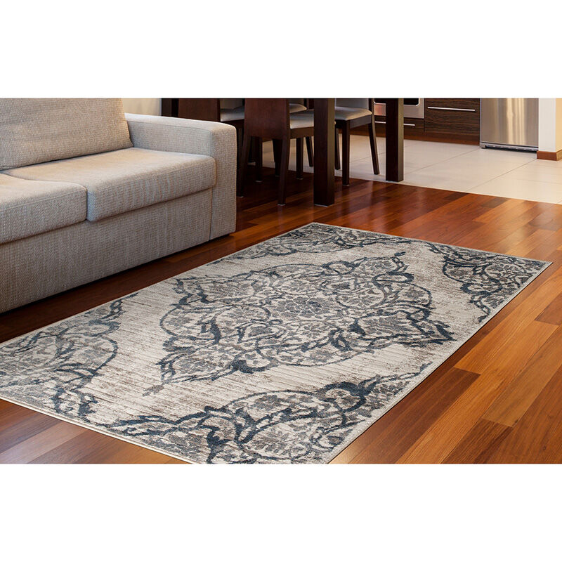 Natco Corso Benedetta 5'x7' Rug - Off White, , hires