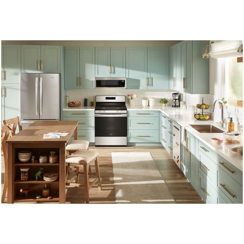 Whirlpool 30 in. 5.1 cu. ft. Gas Range with 4 Sealed Burners - Stainless Steel, , hires