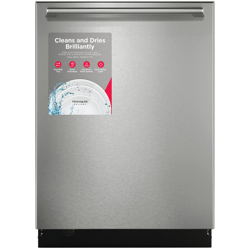 Frigidaire Gallery 24 in. Top Control Dishwasher with 51 dBA Sound Level - Stainless Steel, , hires