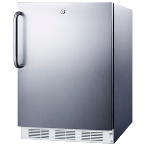 Summit AccuCold 24 in. 5.5 cu. ft. ADA Compliant Undercounter Refrigerator with Towel Bar Handle - Stainless Steel, , hires