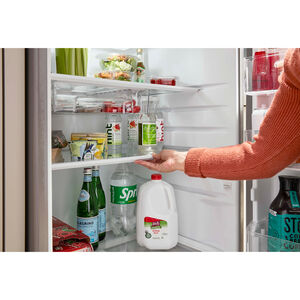 Whirlpool 28 in. 16.3 cu. ft. Top Freezer Refrigerator - Black, , hires