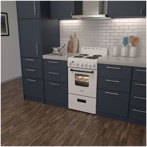 Avanti 20 in. 2.1 cu. ft. Electric Range with Coil Burners - White, , hires